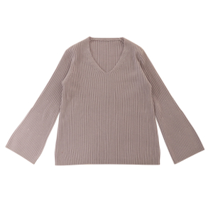 Automne Hiver OEM Factory Custom Pull en laine à manches longues pour femmes Pull en tricot